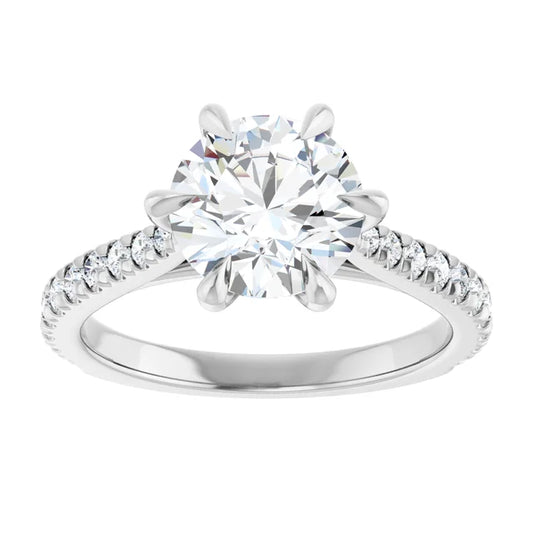 The Aurora 2.30ctw Round cut Lab Grown Diamond Engagement Ring