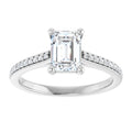 The Nora 1.18ctw Emerald cut Lab Grown Diamond Engagement Ring