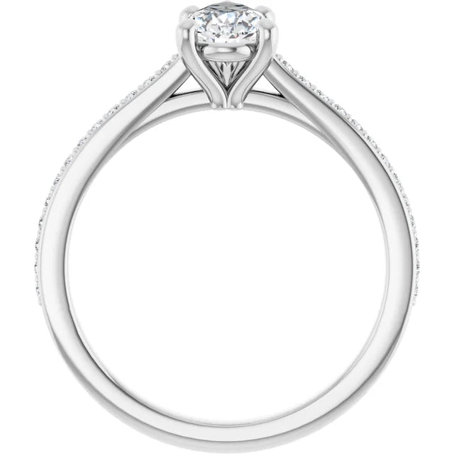 The Nora 1.18ctw Pear cut Lab Grown Diamond Engagement Ring