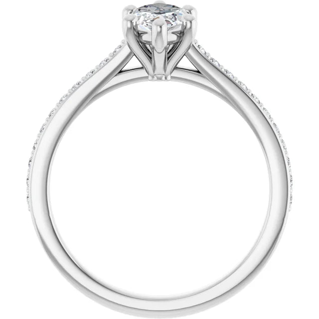 The Nora 1.18ctw Marquise cut Lab Grown Diamond Engagement Ring