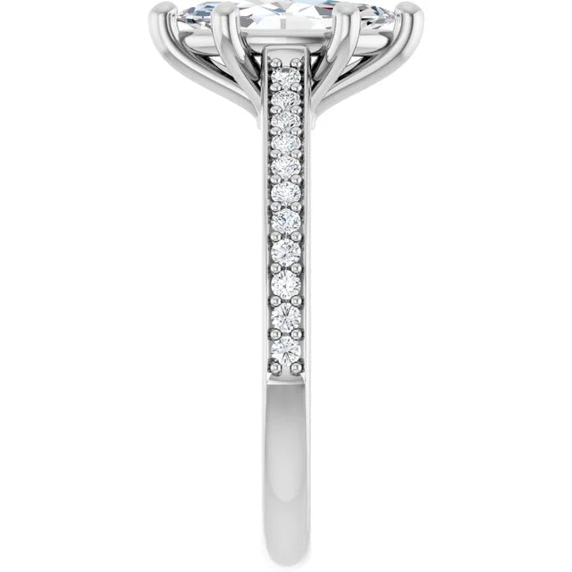 The Nora 1.18ctw Marquise cut Lab Grown Diamond Engagement Ring