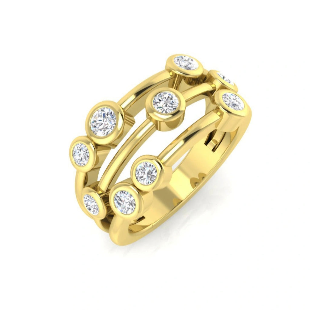 0.70ct Lab Grown Diamond Bubble Wrap Ring