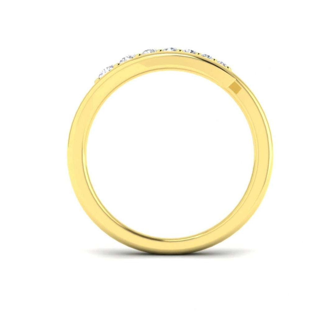 0.22ct Lab Grown Diamond Open Bypass Ring