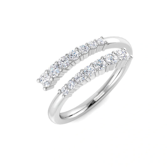 0.45ct Lab Grown Diamond Open Bypass Ring (Copy)