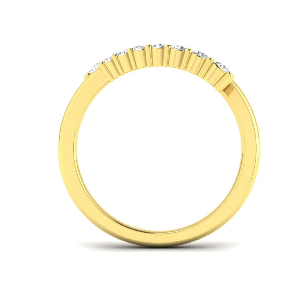 0.45ct Lab Grown Diamond Open Bypass Ring