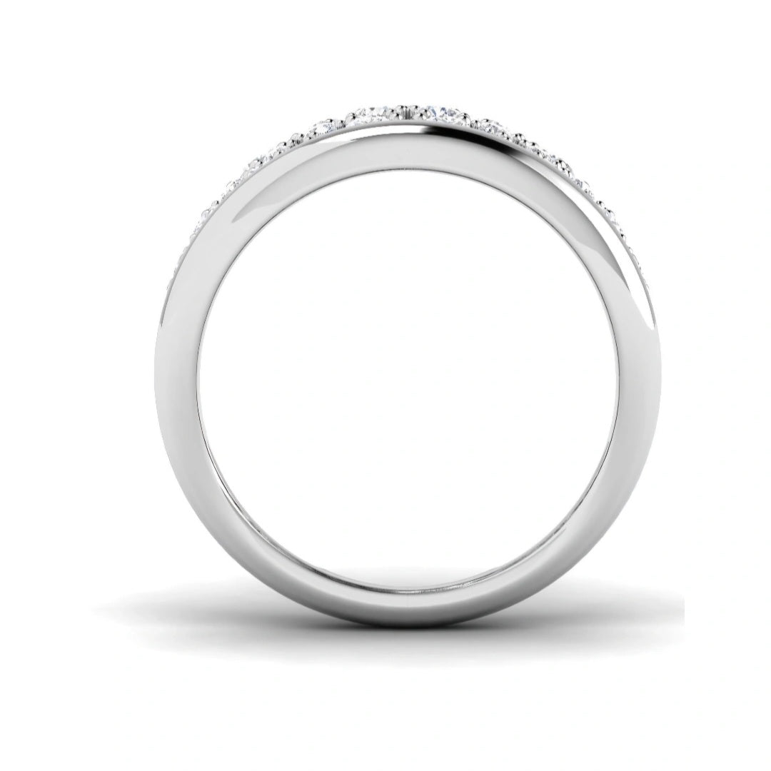 1.00ct Round Lab Grown Diamond Fancy Scattered Ring