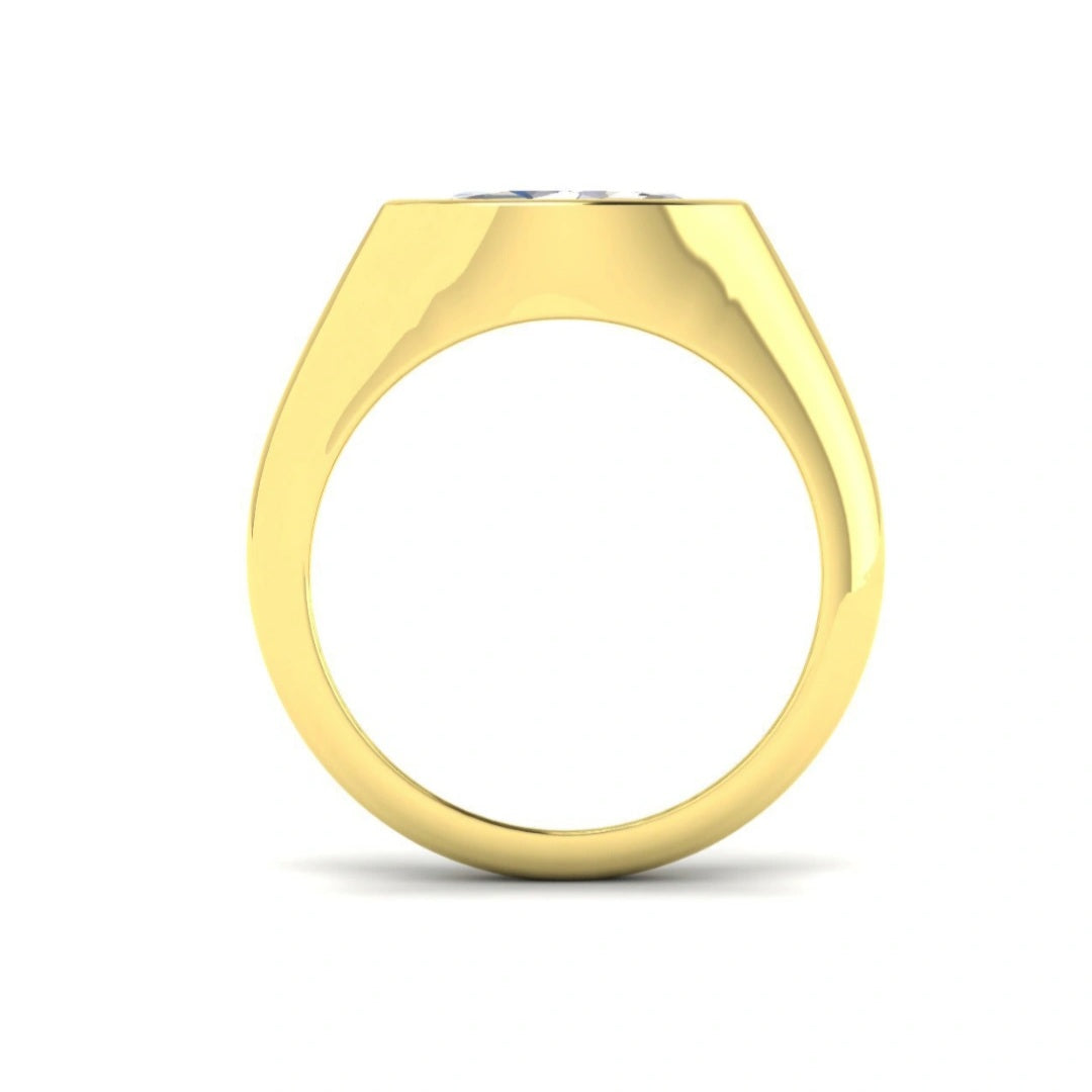 1.00ct Marquise Lab Grown Diamond Signet Ring