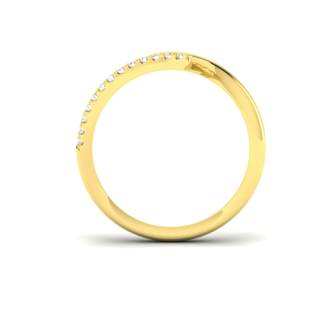 0.30ct Accented Freeform Lab Grown Diamond Ring