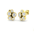 1.13ct Lab Grown Diamond Bubble Earrings in 9k Gold
