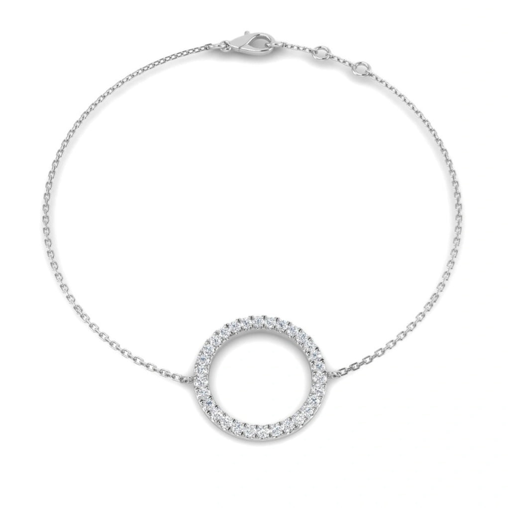 0.32ct Lab Grown Diamond Circle of Life Bracelet