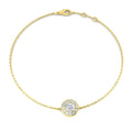 0.50ct Lab Grown Diamond Round Halo Bracelet