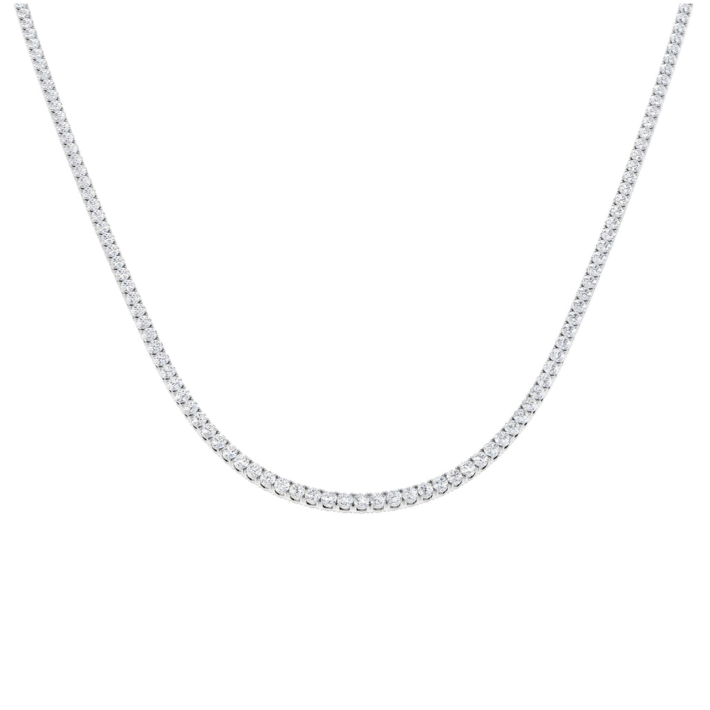 7.00ct Lab Grown Diamond Tennis Necklace in 9k Gold