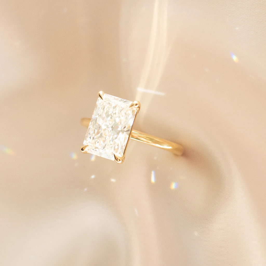 The Emma 3.00ct Radiant cut Lab Grown Diamond Solitaire Engagement Ring