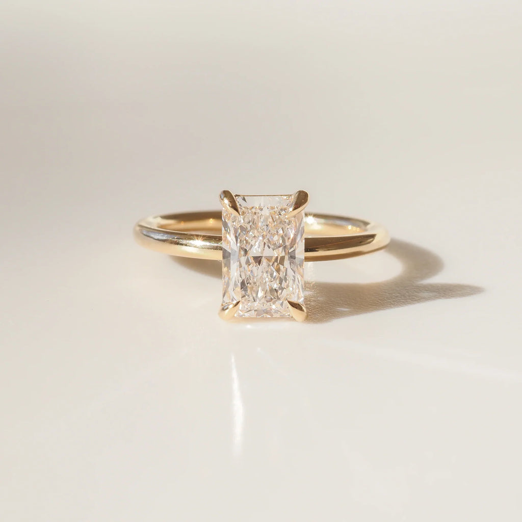 The Emma 1.50ct Radiant cut Lab Grown Diamond Solitaire Engagement Ring
