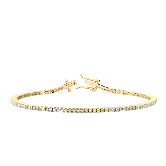 2.00ct Lab Grown Diamond Tennis Bracelet in 14k Gold