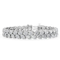 20.00ct Pear Lab Grown Diamond Exceptional Tennis Bracelet