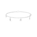 2.00ct Drilled Lab Grown Diamond Charm Bracelet