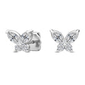0.65ct Lab Grown Diamond Marquise Butterfly Earrings