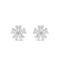 2.78ct Heart Shape Lab Grown Diamond Floral Earrings