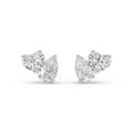 1.00ct Toi et Moi Pear and Heart cut Lab Grown Diamond Earrings