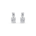 12.11ct Radiant cut Lab Grown Diamond Exceptional Bezel Drop Earrings