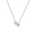 0.98ctw Heart and Pear Lab Grown Diamond Toi et Moi Necklace