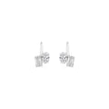 1.46ct Toi et Moi Oval and Emerald cut Lab Grown Diamond Drop Earrings
