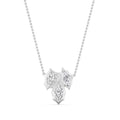 1.68ctw Lab Grown Diamond Multishape Georgian Cut Down Necklace