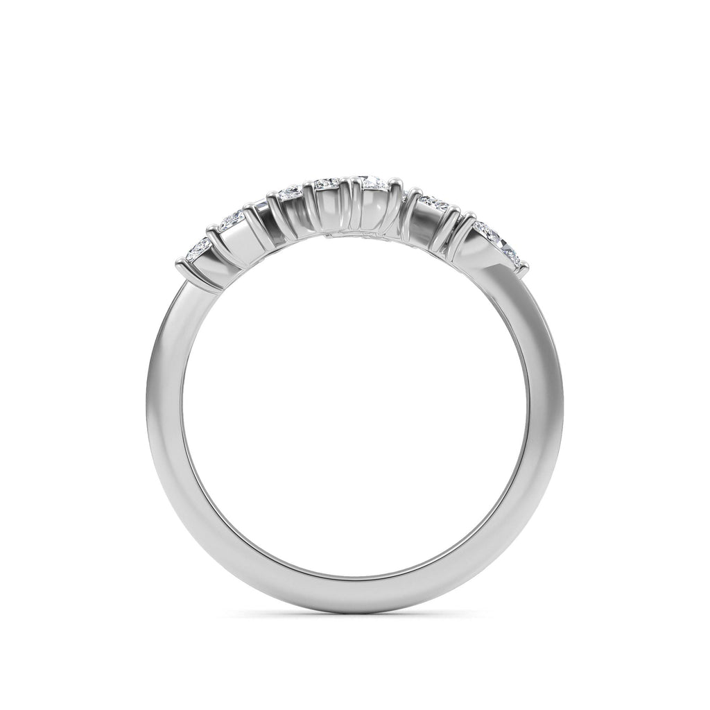 0.84ct Multishape Lab Grown Diamond Cluster Open Ring