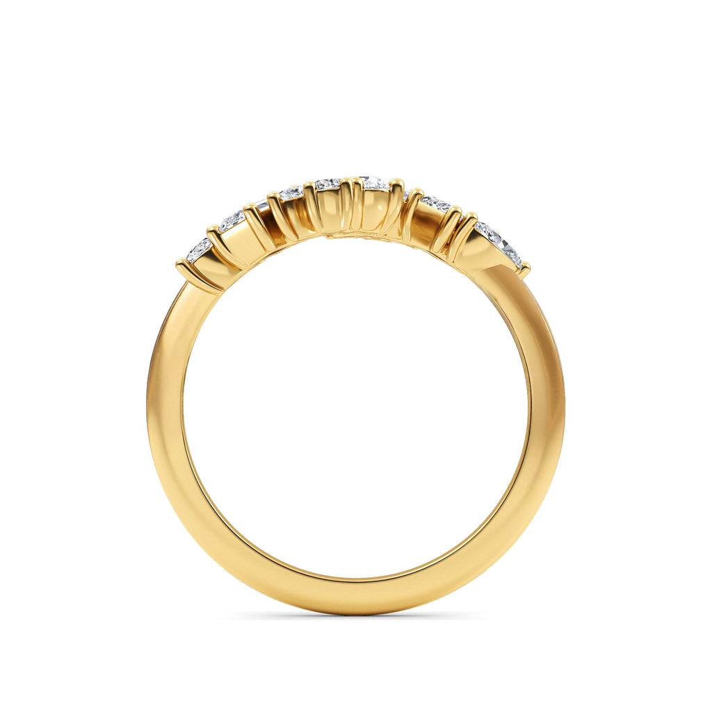 0.84ct Multishape Lab Grown Diamond Cluster Open Ring