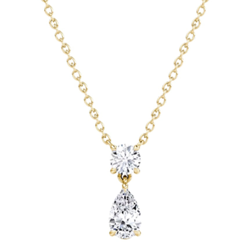 1.50ct Lab Grown Diamond Solitaire Necklace in 14k Gold