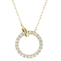 0.50ctw Lab Grown Diamond Circle Loop Necklace in 14k Gold