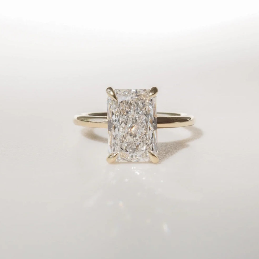 The Emma 3.00ct Radiant cut Lab Grown Diamond Solitaire Engagement Ring