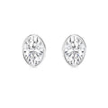 2.00ct Lab Grown Diamond Oval cut Bezel Set Earrings in 14k Gold