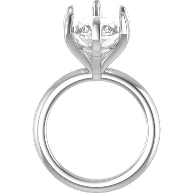 The Emma 3.80ct Marquise cut Lab Grown Diamond 6 Prong Solitaire Engagement Ring