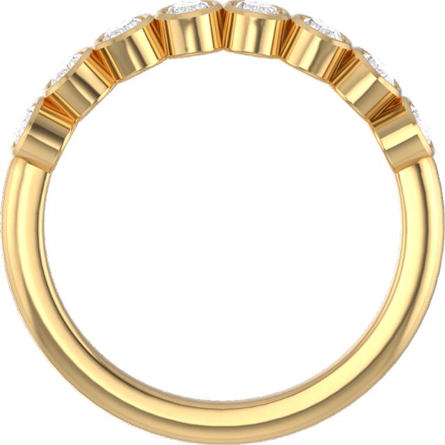 0.80ct Oval Lab Grown Diamond Bezel Ring