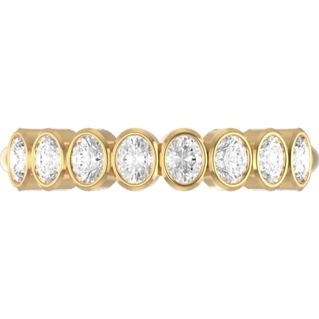 0.80ct Oval Lab Grown Diamond Bezel Ring