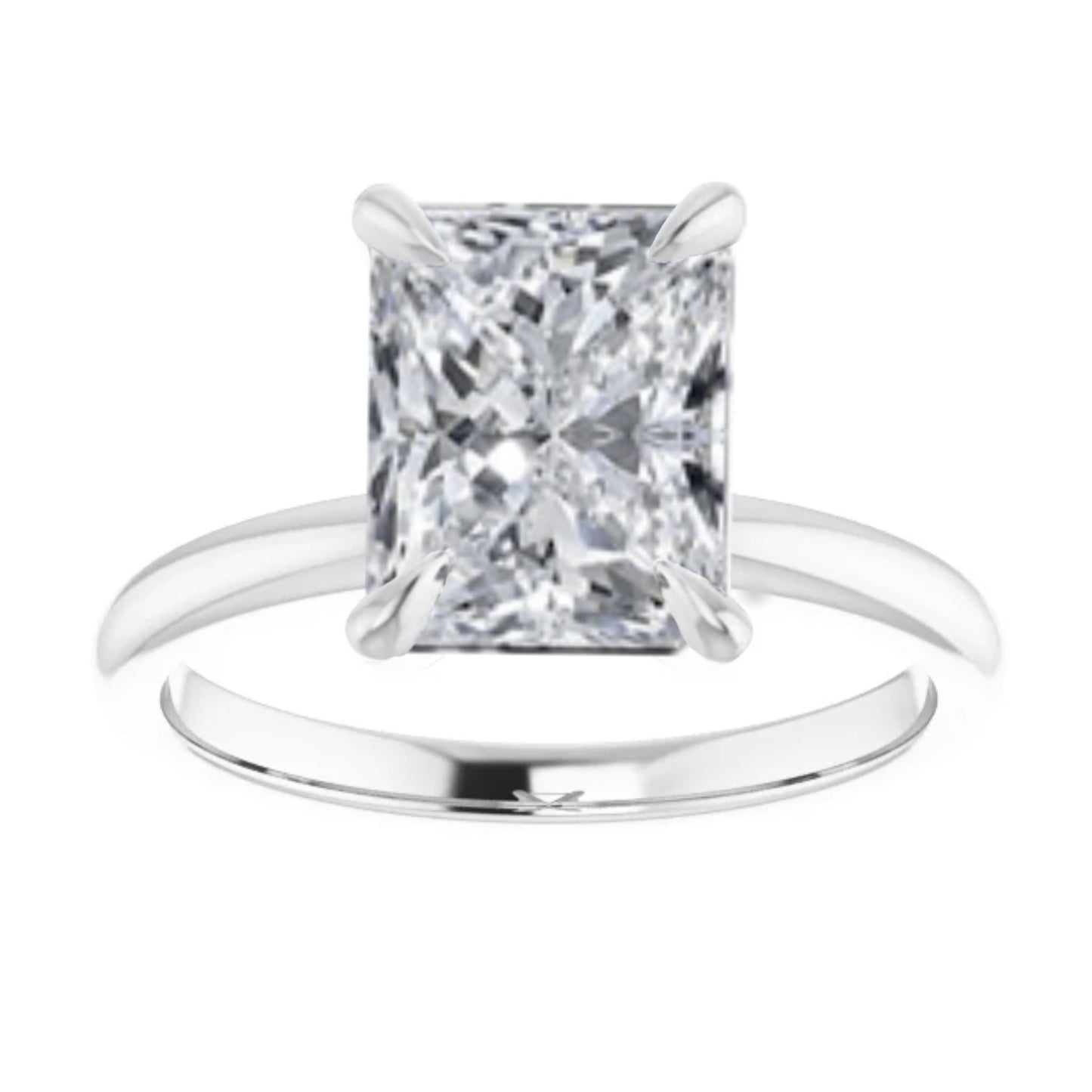 The Emma 2.00ct Radiant cut Lab Grown Diamond Solitaire Engagement Ring