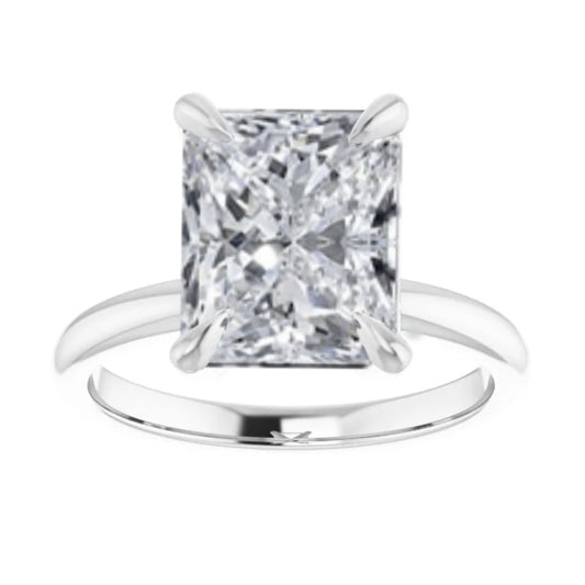 The Emma 3.00ct Radiant cut Lab Grown Diamond Solitaire Engagement Ring