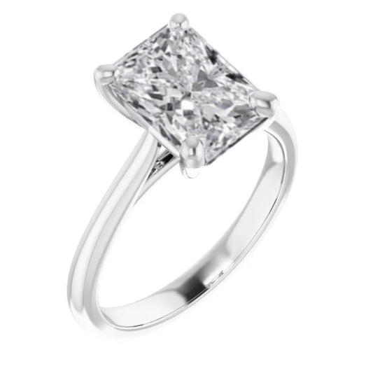 The Alice 2.00ct Radiant cut Lab Grown Diamond Solitaire Engagement Ring