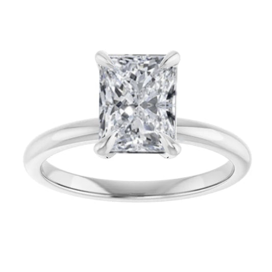 The Emma 1.50ct Radiant cut Lab Grown Diamond Solitaire Engagement Ring