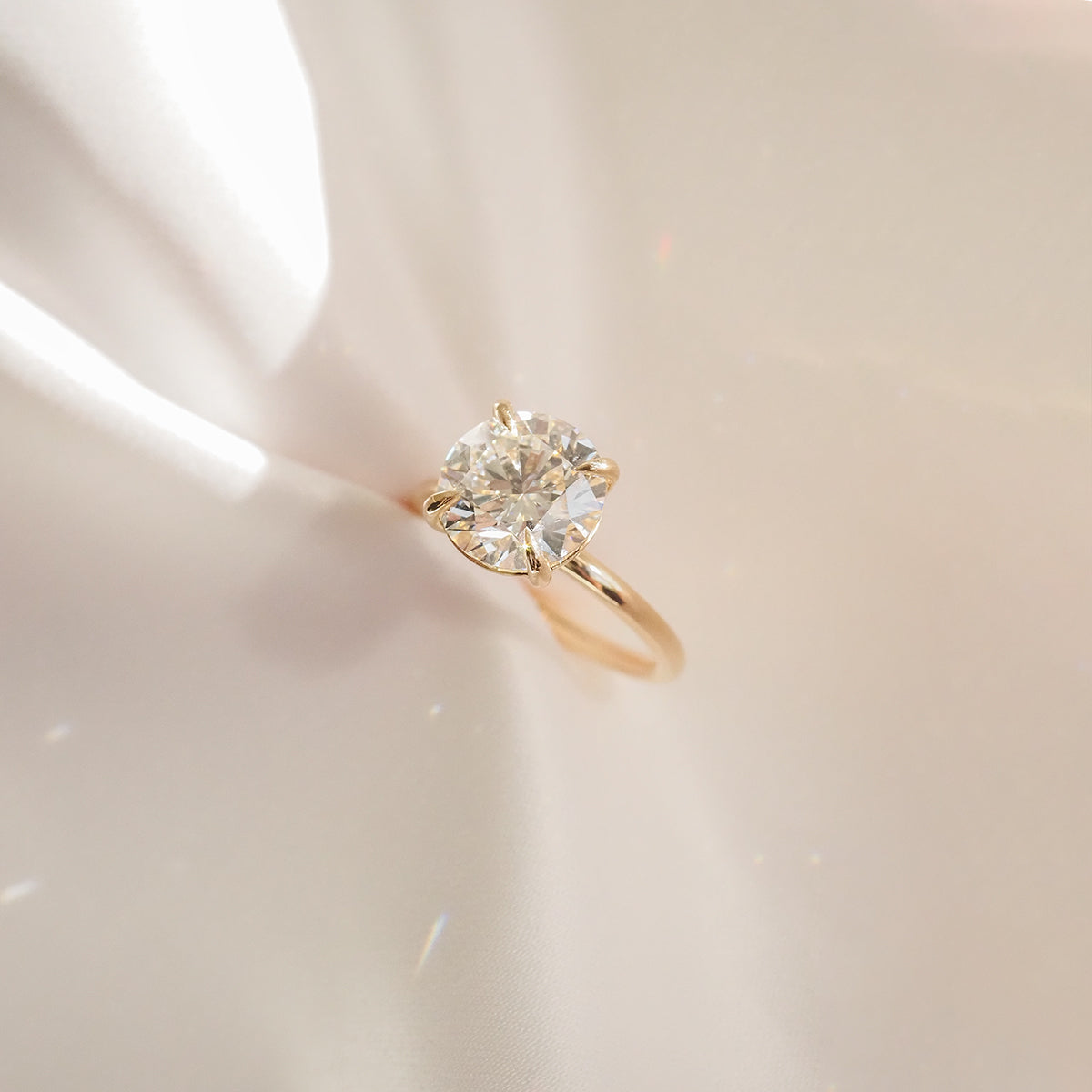 The Emma 3.00ct Round cut Lab Grown Diamond Solitaire Engagement Ring