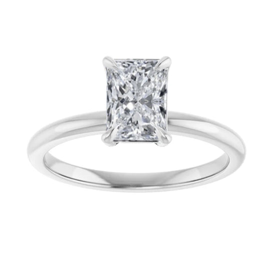 The Emma 1.00ct Radiant cut Lab Grown Diamond Solitaire Engagement Ring