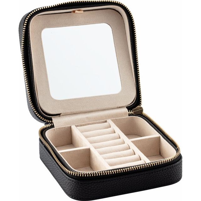 Leather Mirror Travel Case