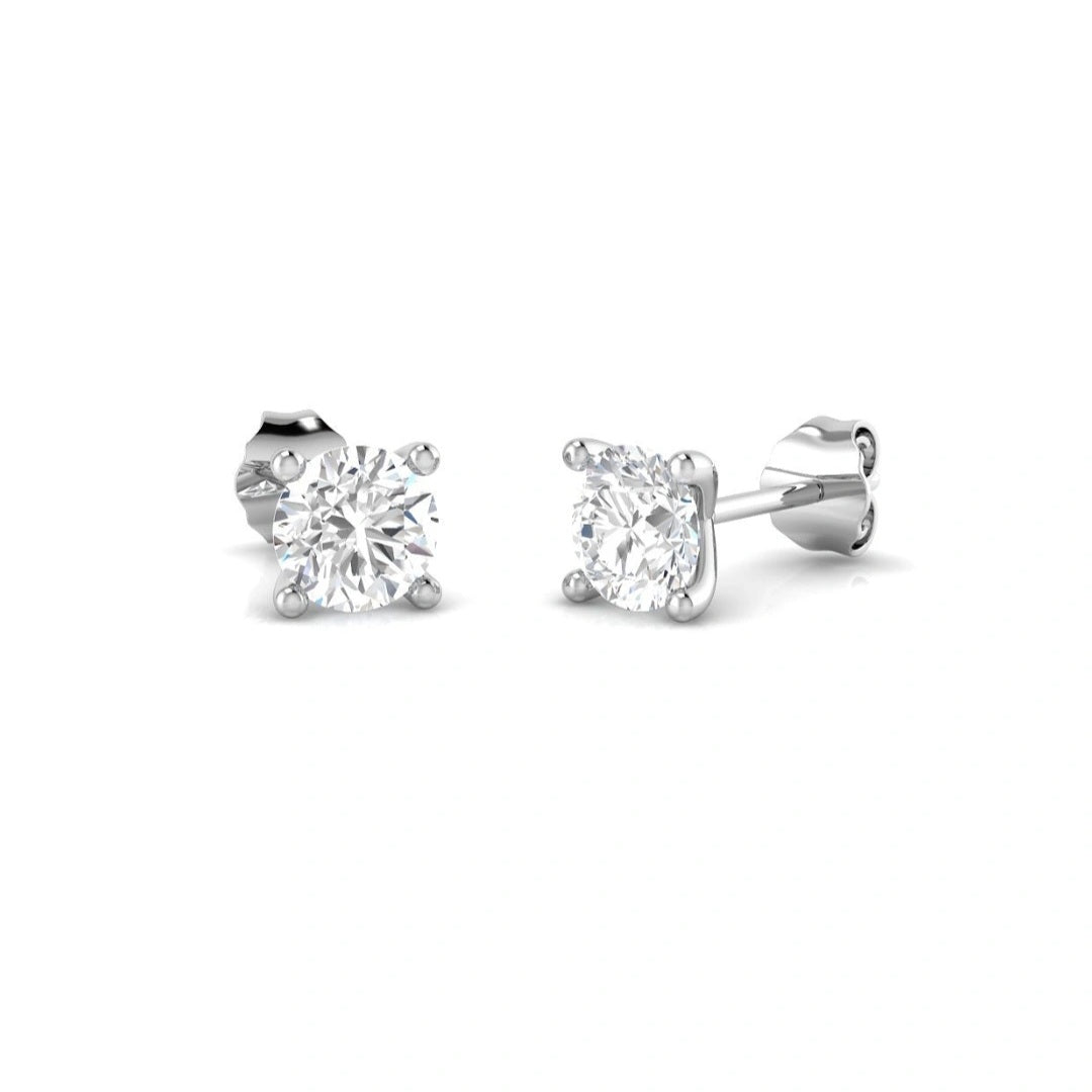1.50ct Lab Grown Diamond Solitaire Earrings in 9k Gold