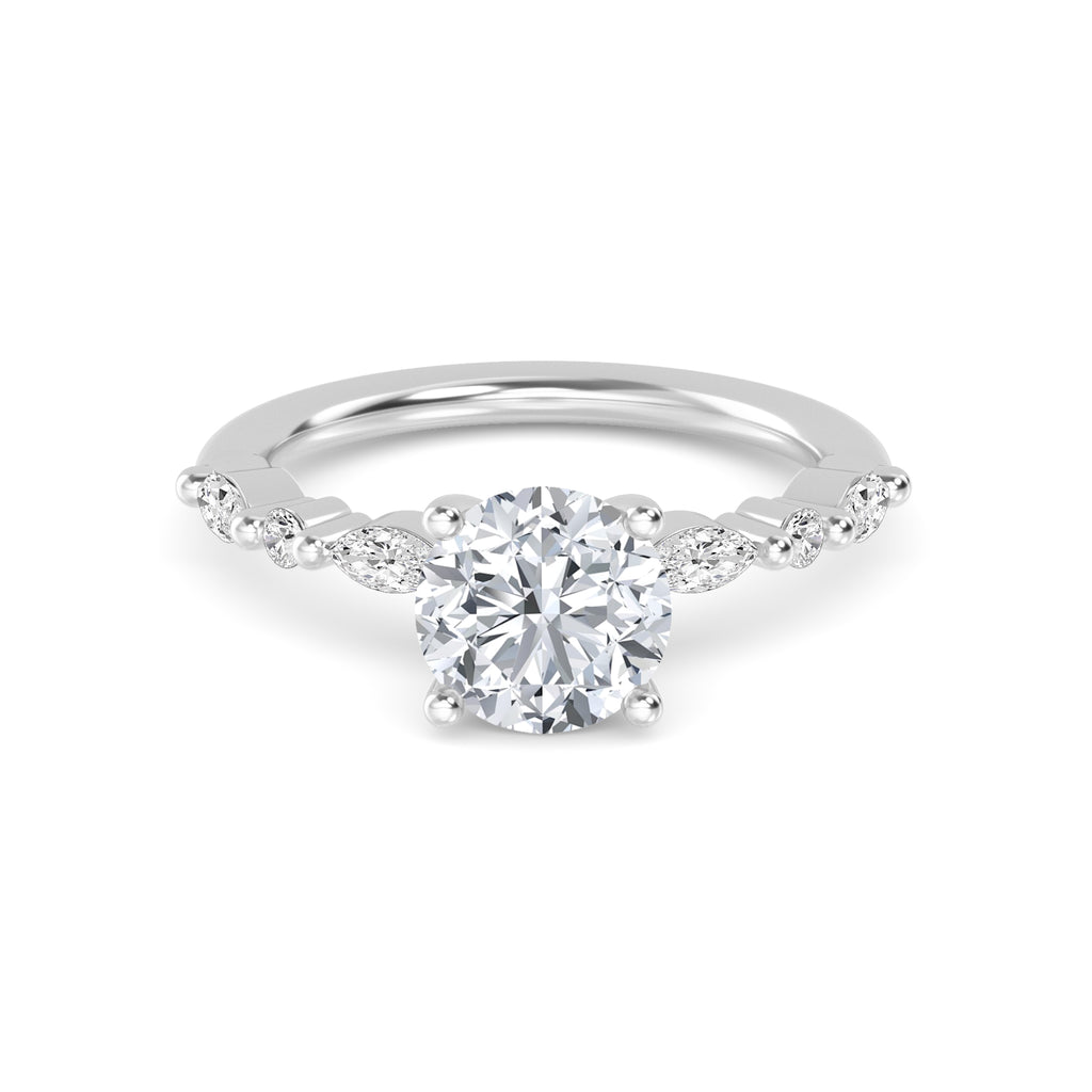 The Lucia 1.30ctw Round cut Lab Grown Diamond Engagement Ring