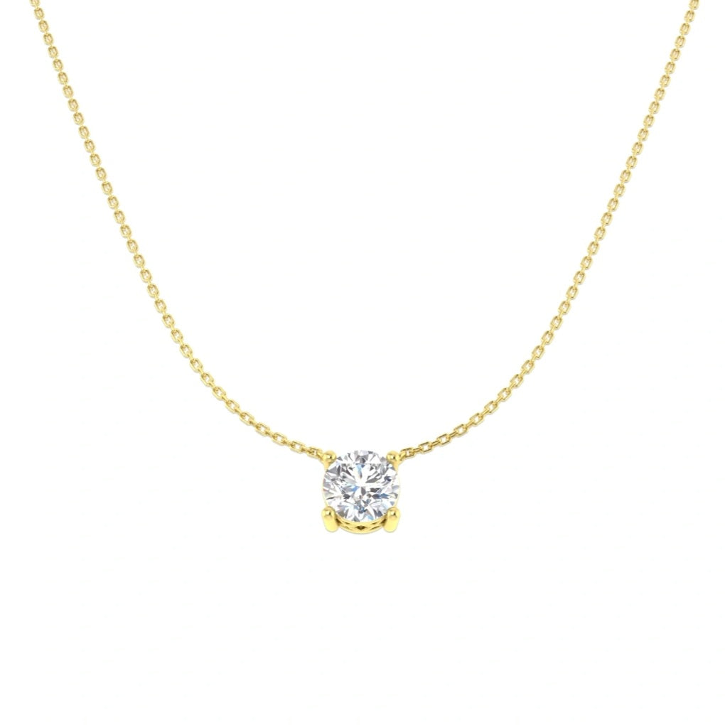 2.00ctw Lab Grown Diamond Round Solitaire Necklace
