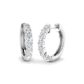 1.14ct 18mm Lab Grown Diamond Hoop Earrings