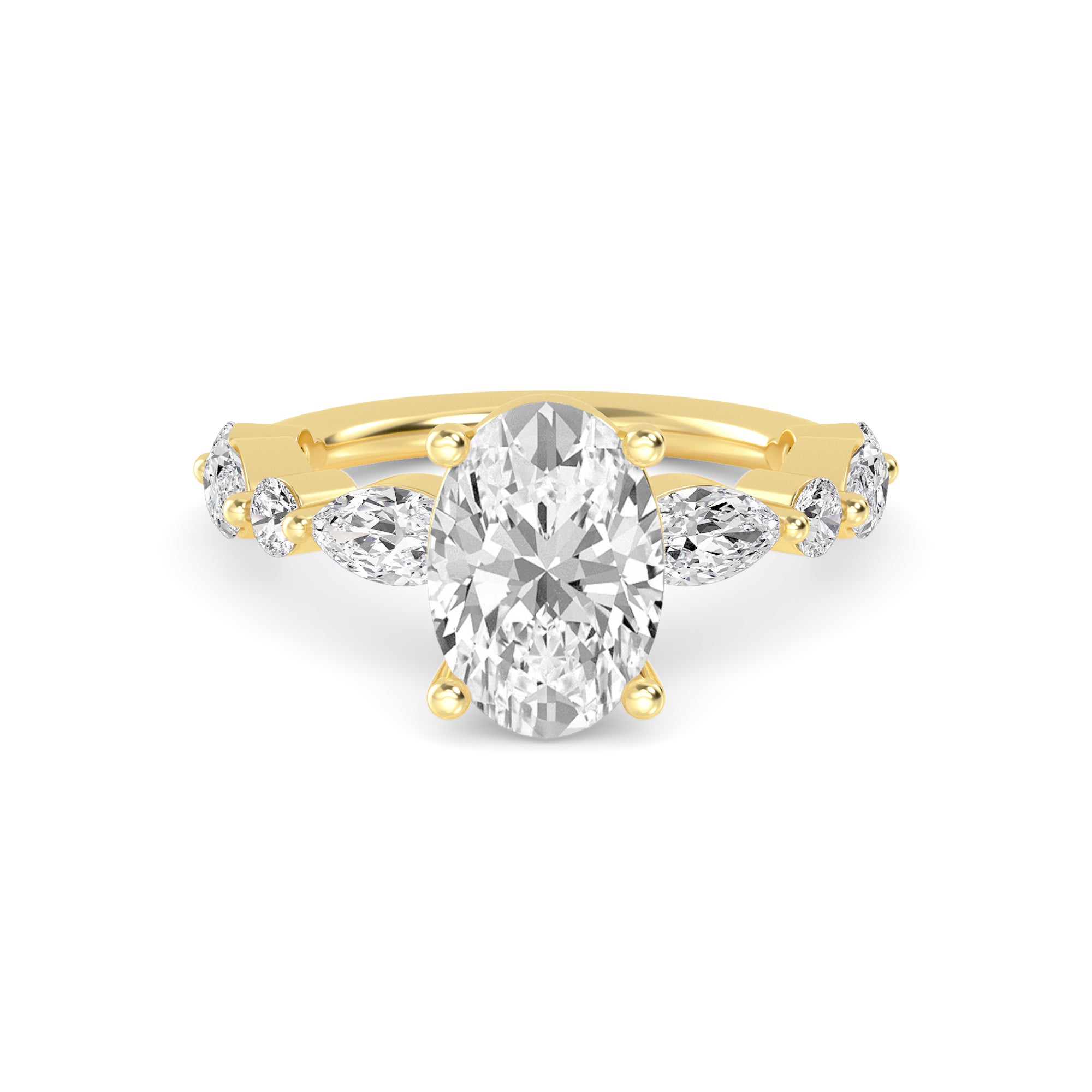 The Lucia 2.78ctw Oval cut Lab Grown Diamond Engagement Ring