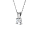 0.50ct Lab Grown Diamond Pendant Necklace in 9k Gold